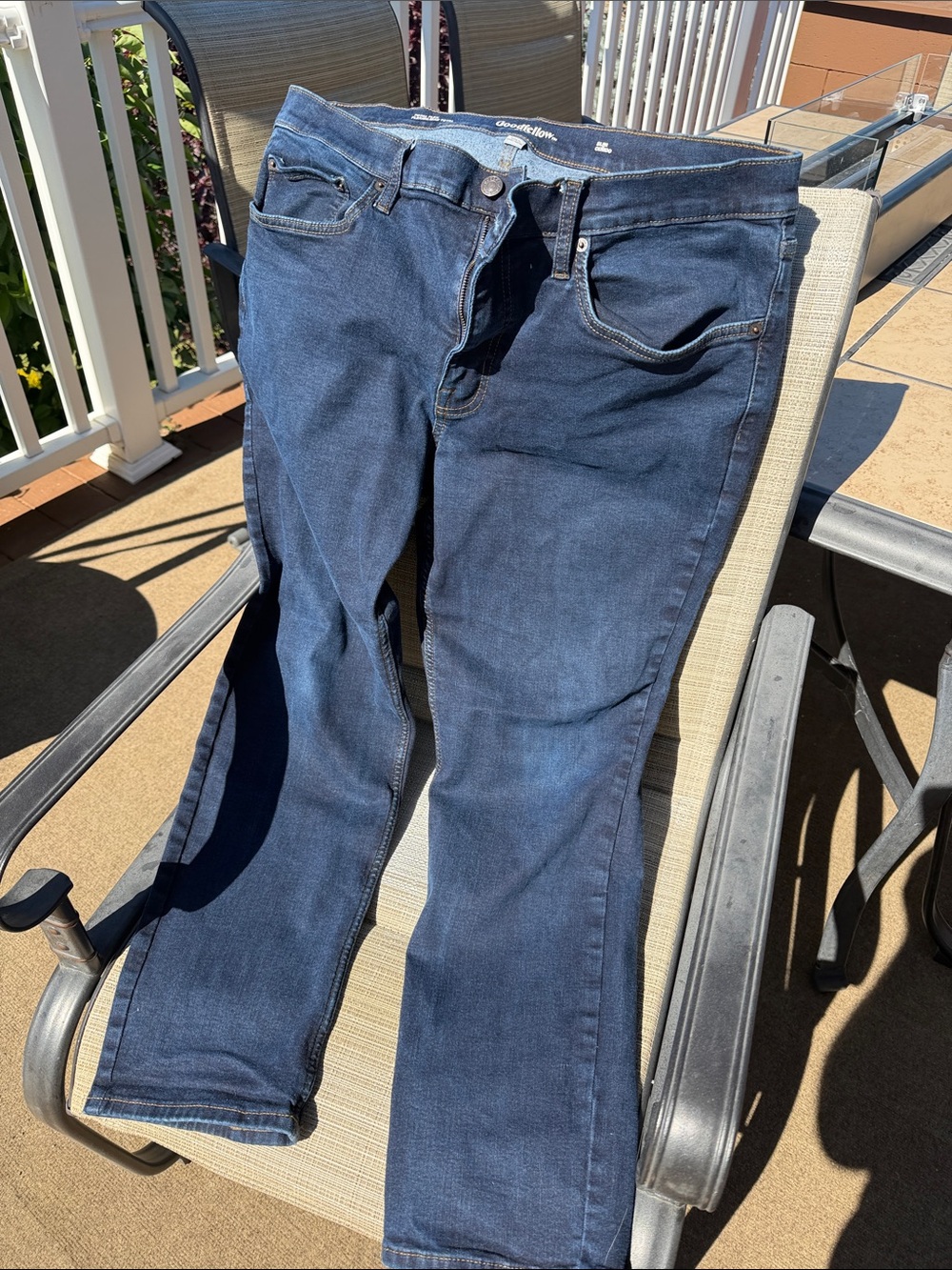 Goodfellow & Co Navy Straight Leg Jeans - slim